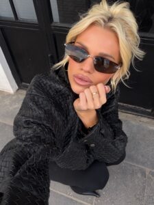 Косуха с плетением intrecciato цвет черный - 56998