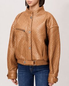 Косуха с плетением intrecciato цвет Caramel - 57860