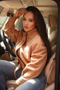 Косуха с плетением intrecciato цвет Caramel - 57954