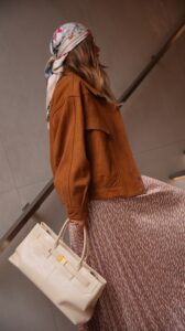 Куртка из зернистой замши оттенок виски - 57369