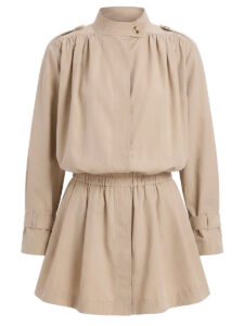 BEIGE HEAVEN COSTUME • костюм из микрозамшевого хлопка нежный бежевый - 57257