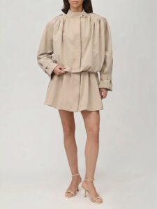 BEIGE HEAVEN COSTUME • костюм из микрозамшевого хлопка нежный бежевый - 57157